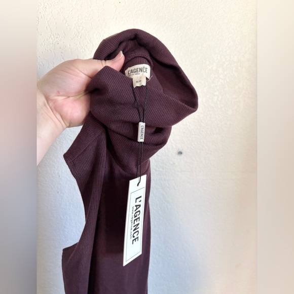 L’Agence Ceci Sleeveless Turtleneck size S in Dark Malbec - Picture 3 of 6